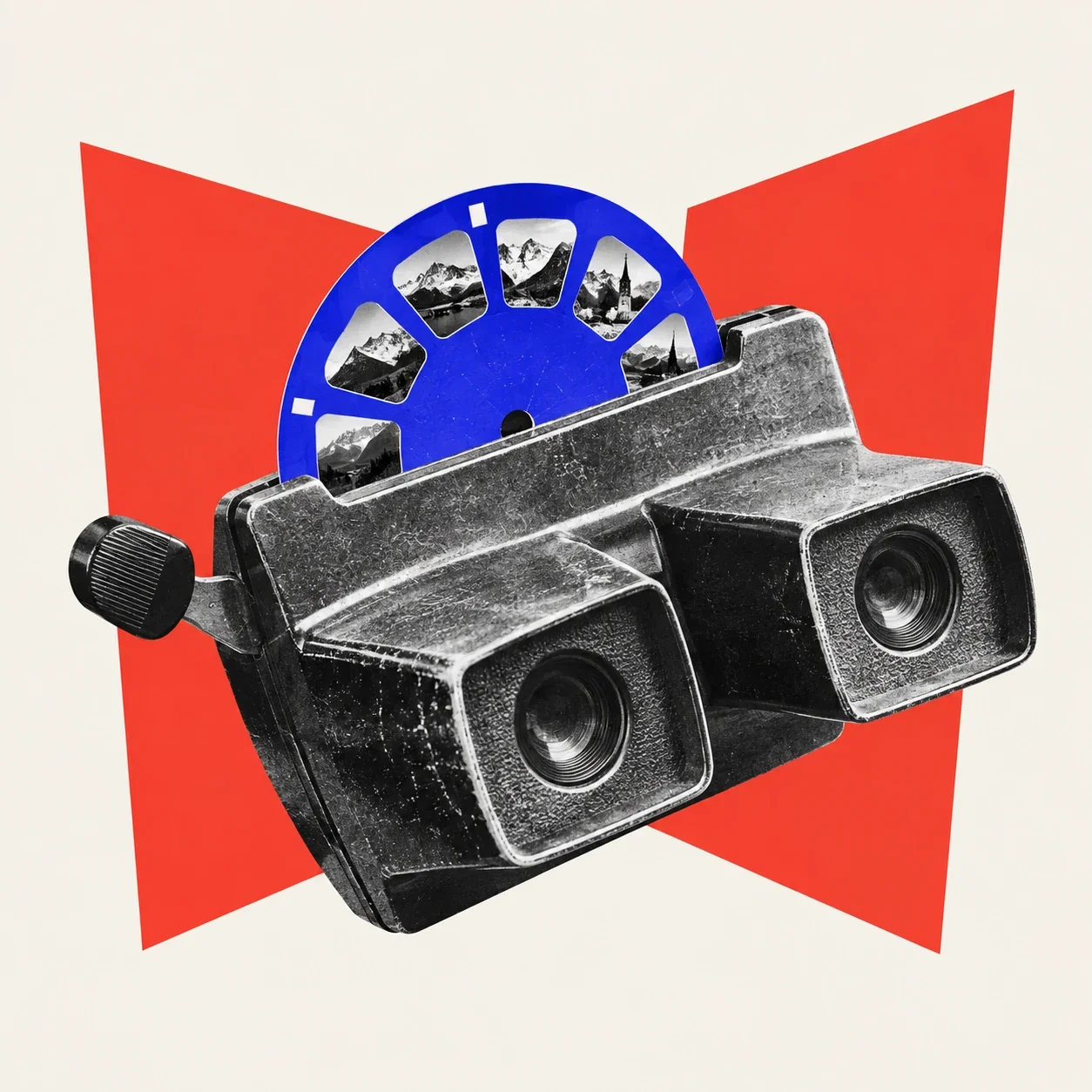 A stereoscopic viewfinder for a broader perspective